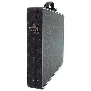 Louis Vuitton Black Eclipse Attache Business Monogram Bag Case